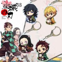 XINSU38 โมเดลดาบพิอสูร น่ารัก ผู้หญิง คามาโดะ ทันจิโร่ Kimetsu no Yaiba อะนิเมะจี้ การ์ตูน พวงกุญแจอะคริลิค พวงกุญแจ Demon Slayer