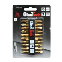 SuperSales - X1 ชิ้น - GIANT ระดับพรีเมี่ยม TECH ชุดดอกไขควงสี่แฉก 2 หัว PH1 x 50 รุ่น 254041 ขนาด 2 นิ้ว สีทอง ส่งไว อย่ารอช้า -[ร้าน NutthanthaninShop จำหน่าย อุปกรณ์งานช่างอื่นๆ ราคาถูก ]