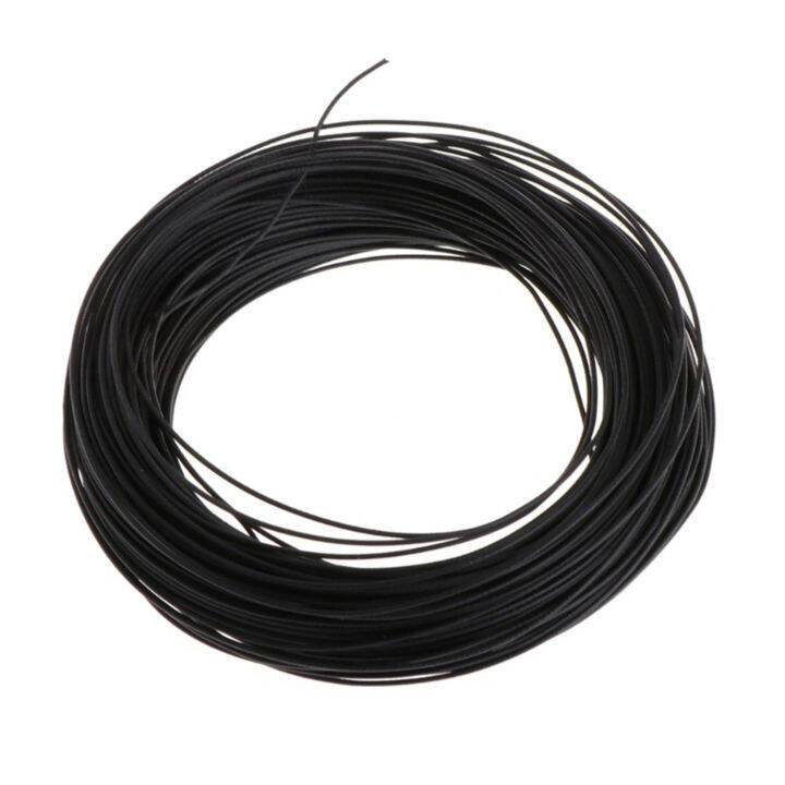 100m 1 Roll Plastic Twist Tie Cable Tie PVC Black / White Coated Garden