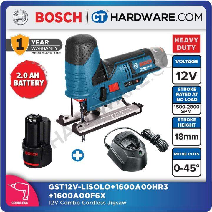 Bosch Gst V Li Professional Cordless Jigsaw Come With X Ah Battery X Charger Gsa Vli