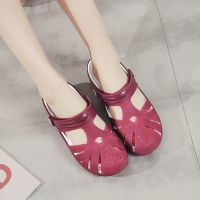 Ready StockXiaoyulu Woman Shallow Mouth Jelly Shoes Kasut Flat Heel 5 Color Kasut Wanita