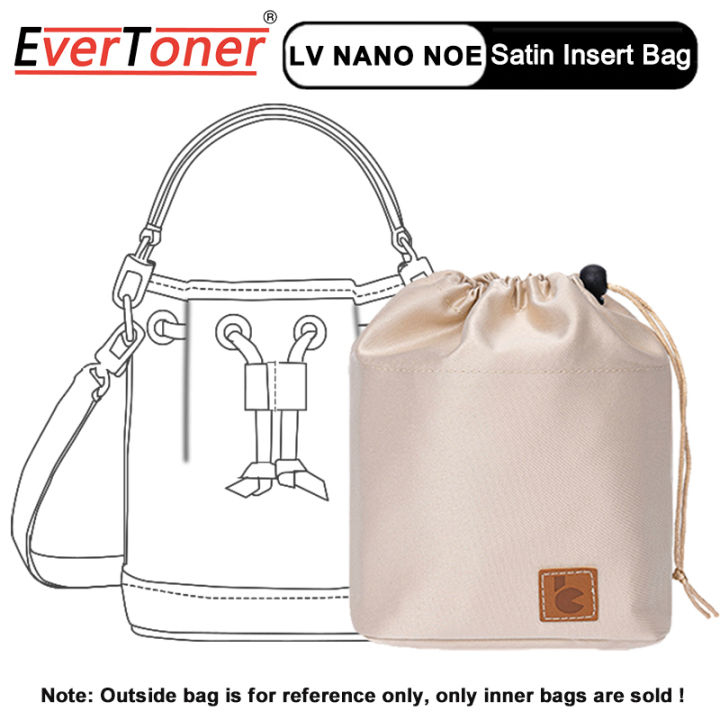Satin Liner For Nano NOE Purse Organizer Nylon Small Cosmetic Bag