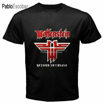 Rare!! Wolfenstein Logo Famous Video Game MenS T-Shirt Size S-3Xl Loose Size Top Tee Shirt male tee-shirt drop shipping