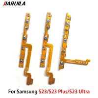 เปิดปิด Volume Up Down ปุ่มด้านข้างสวิทช์ Key Flex Cable สำหรับ Samsung Galaxy S23 Ultra Plus