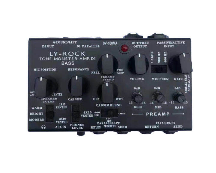 LYROCK Bass Guitar pedal Simulation DI Electric BASS Guitar audio