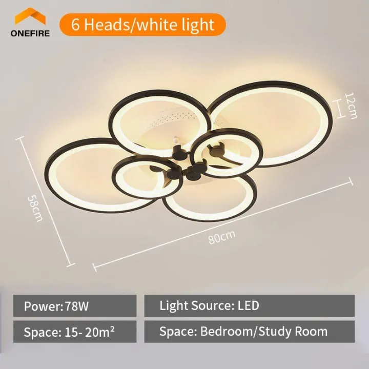 Nordic Chandelier Ceiling Light Bedroom Center Light Ceiling Led Modern ...