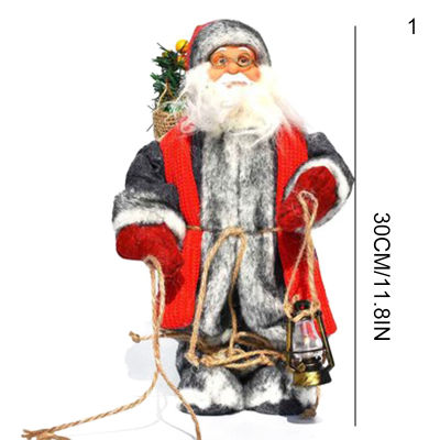 30cm Santa Claus Figurine Statues Innovative Christmas Desktop Ornaments Enjoyable Gift Doll Toy Table Decor Home