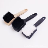 Auto Tire Rim Brush Wheel Hub Cleaning Brushes Car Wheels Detailing Cleaning Accessories Black White Tire Auto Washing Tool