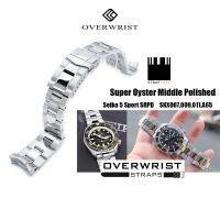 สายนาฬิกา สายเหล็กข้อกลางเงา รุ่น Miltat Strapcode Super Oyster Middle Polished for SKX007,009,011,A65,7002 and Seiko5sport (SRPD51,53,55,57,59,61,63,65)