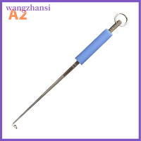 Wangzhansi อุปกรณ์กำจัดตะขอปลาสเตนเลสสตีลใช้ง่ายอุปกรณ์เพื่อความปลอดภัยอุปกรณ์ตกปลา