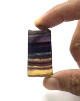 หินเรนโบว์ ฟลูออไรต์ (Rainbow Fluorite Slice With Natural Edge) น้ำหนัก 136.33 กะรัต  ขนาด18.1x14.4x39.7mm พลอยแท้ 100% เนื้อดี ราคาถูก มีของแถมทุกออเดอร์