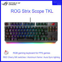 ROG Strix Scope TKL / Keyboard GAMING by ASUS THAILAND / Aura RGB / mechanical / REDCherry MX switches / wired / 2 year