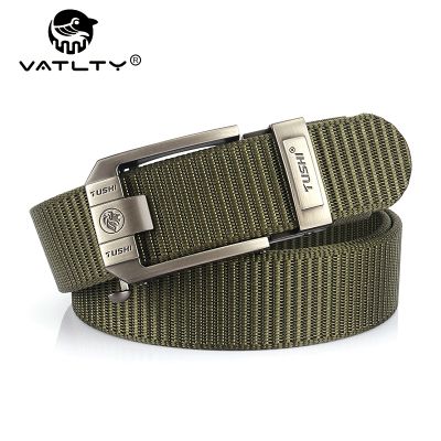 【YF】 Vatlty fivela automática cinto para homens 34mm real náilon militar tático antiderrapante caminhadas caça masculino envio gratis