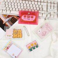 Fashion Transparent Waterproof Pvc Women Card Case Business Card Holder Men Credit Card Bag Id Card Mini Wallet Girls Coin Purse Toiletries  Cosmetics