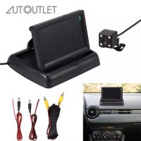 AUTOUTLET 4.3 "LCD Monitor แบบมีสายรถชุดมองหลังย้อนกลับกล้อง170 ° Night Vision