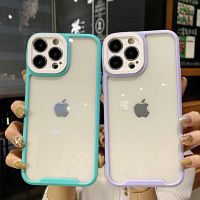 [Phone case]ใส3 In 1ลูกอมสีกรณีโทรศัพท์บนสำหรับ iPhone 13 12 11 Pro Max XR XS Max X XS 7 8บวก SE 2020กันกระแทกกันชนปก