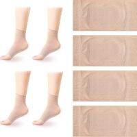 ✚▬ 1 pair Silicone Heel Sleeves Soft Shock Pads Half Toe Sole Forefoot Gel Pads Cushion Tendon Heel Protector