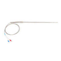 K Type Thermocouple 200Mm Probe ความเร็วในการตอบสนองที่รวดเร็วช่วงการวัดอุณหภูมิกว้าง