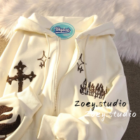 Zoey.Studio เสื้อฮู้ด เสื้อแขนยาวอบอุ่น หลวมและสบาย แฟชั่น สไตล์ คลาสสิค ล้ำสมัย WWY2300J2L 41Z231011