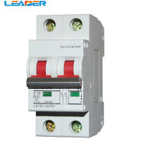 LEADER SOLAR ฟรีช้อปปิ้ง 1 ชิ้น/ล็อต 2P 500V 6A ~ 63A DC Circuit Breaker MCB สำหรับสำหรับระบบพลังงานแสงอาทิตย์พลังงานแสงอาทิตย์ Din Rail Mount-Daoqiao