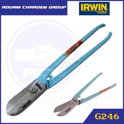 IRWIN G246 กรรไกรตัดสังกะสีปากโค้ง 12  (GILBOW)