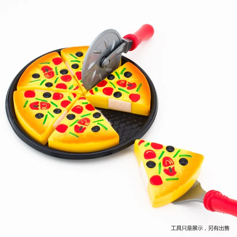 Simulation Pizza Cutting Toy Pretend Play Pizza Set Fast Food Cooking  Kitchen Toy For Kids Gifts Educational Montessori Toys - Temu