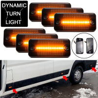 6Pcs Dynamic Side Marker Repeater ไฟเลี้ยวไฟสัญญาณสำหรับ Iveco Fiat Ducato Citroen Relay Peugeot er Renault VOLVO