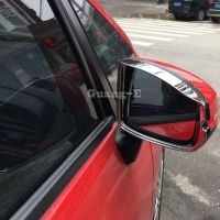 Car Rear Eyebrow Glass Mirror Trim Frame Rain Shield Sun Visor Shade ABS Chrome Stick For Honda Fit Jazz 2014 2015 2016 2017