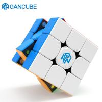 ☑☼✢ tqw198 GAN 354 M v2 Magnetic Speed Cube 3x3 Rubiks Cube Stickerless Gans Magic Cube GAN354 M ver.2020 Puzzle Toy for Kids and Small Hands with Extra GES