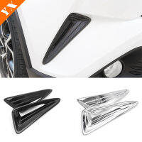 For Toyota CHR C-HR 2016-2020 Chrome Carbon Look Trim Car Front Rear Foglight Lamp Sticker Cover Decor Protector Accessories