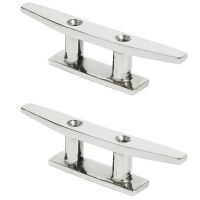 Open Base Boat Cleat 316 Stainless Steel Hardware Boat Cleats for Marine Boat Deck Rope Tie Yacht Accessories