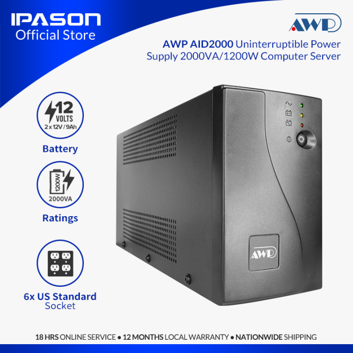 Ipason AWP AID2000 2kVA Uninterruptible Power Supply 2000VA1200W ...