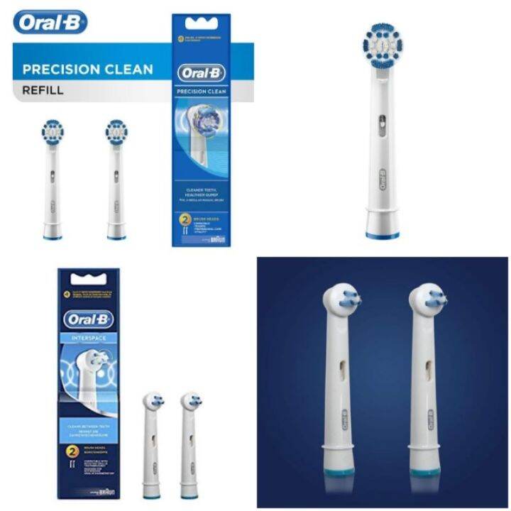 【COD】 OralB Precision Clean or Interspace Power Tip Toothbrush Head