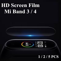 ❧♈☬ Mi zespół 4 3 folia ochronna na ekran Protector 5 sztuk 2 sztuk 1pc dla Xiaomi Mi zespół 4 3 Anti Scratch Mi band4 bransoletka Miband 4