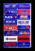 Nismo TRD Racing สติ๊กเกอร์เบอร์นักแข็งรถมอเตอร์ไซค์ บิ๊กไบค์ ATV หมวกกันน็อค รถยนต์ สติ๊กเกอร์เคลือบเงาคุณภาพดี