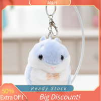 ?【Lowest price】MH ตุ๊กตายัดนุ่นรูปการ์ตูนน่ารักพวงกุญแจตุ๊กตาผ้ากำมะหยี่กระเป๋าของเล่นเด็กจี้รูปสัตว์หนูแฮมสเตอร์10ซม. ของเล่นตุ๊กตาสัตว์