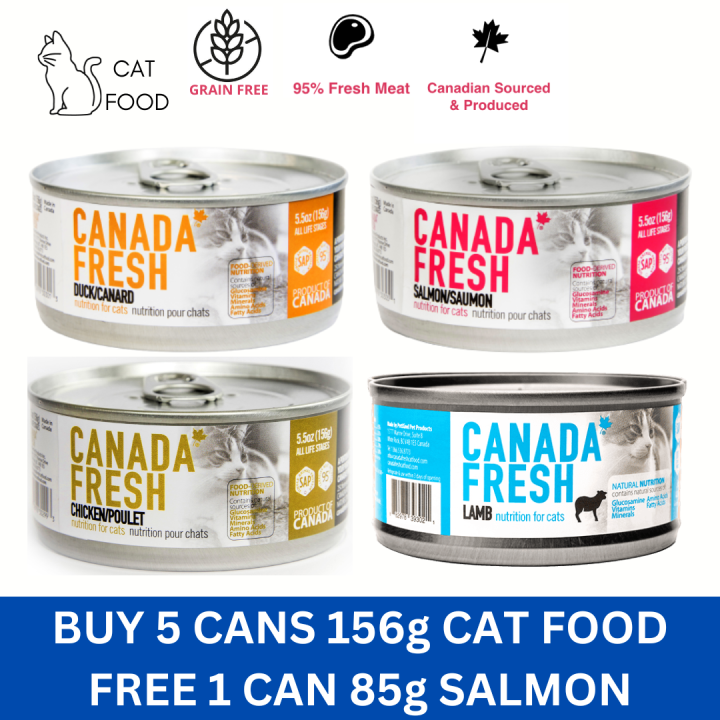 (PRICE PER CAN) BUY 5 TAKE 1 Canada Fresh CAT FOOD 156g Lazada PH