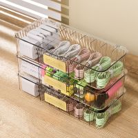 [BONBON Home Storage] ที่เก็บสายข้อมูลกล่องใสพลาสติกที่เก็บสายไฟสำหรับเครื่องเขียนตั้งโต๊ะชุดหูฟังเอนกประสงค์สายชาร์จ