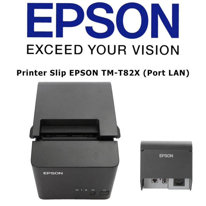 เครื่องปริ้นสลิป Printer Slip EPSON TMT82X (Port LAN) Lazada.co.th