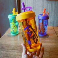 New high-capacity sippy cups fashion trend in creative senior cup children feeling contrast color plastic cup foreign trade wholesale --ydsb230731▤