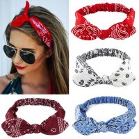 【YF】 New Boho Women Soft Solid Print Headbands Vintage Cross Knot Elastic Hairbands Turban Bandanas Girls Hair Bands Accessories