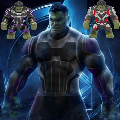 Big Hulk Bruce แบนเนอร์ Spiderman Miniตัวเลข Avengers บล็อกตัวต่อของเล่นสำหรับเด็ก