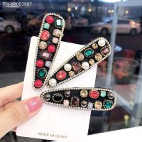 ❇™❦ Retro Baroque BB Hair Clip Pin Hair Women Pearl Colored Crystal Rhinestone Hairpin Luxury Jewelry Fashion Girls Hair Accessories