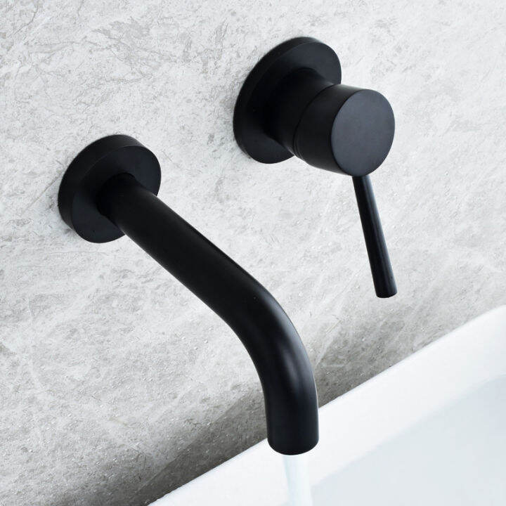 matte-black-basin-faucet-bath-basin-mixer-bathroom-vessel-washbasin-taps-hot-and-cold-water-concealed-wall-mounted-mixer-tap