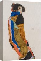 ผ้าใบศิลปะพิมพ์บนผนังนักเต้น Moa By Egon Schiele คนภาพประกอบประวัติศาสตร์ศิลปะสมัยใหม่แบบดั้งเดิมวิวสงบสำหรับห้องนั่งเล่นสีสันสดใส16x24สำนักงานห้องนอน