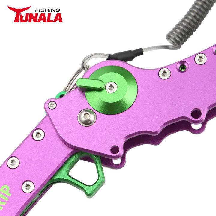 tunala-aluminium-fishing-pliers-folding-fish-grip-set-with-lanyard-and-sheath-hook-remover-tackle-tool-line-lure-cutter-tongs