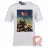 Kaus Bendera Iwo Jima Propaganda Perang Dunia 2 As Kaus Atasan Pria Merek Terkenal Perang Dunia Ii Sejarah Militer T Shirt Pakaian Ramping S-4XL-5XL-6XL