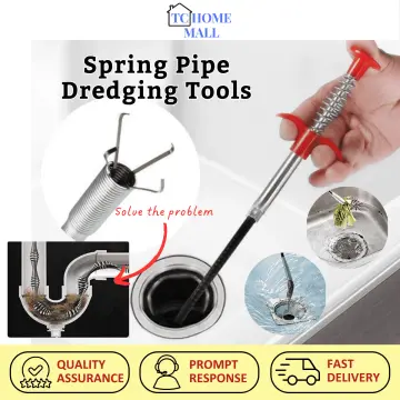 Drain Clog Remover Tool Sink Drain Spring Pipe Dredging Tools