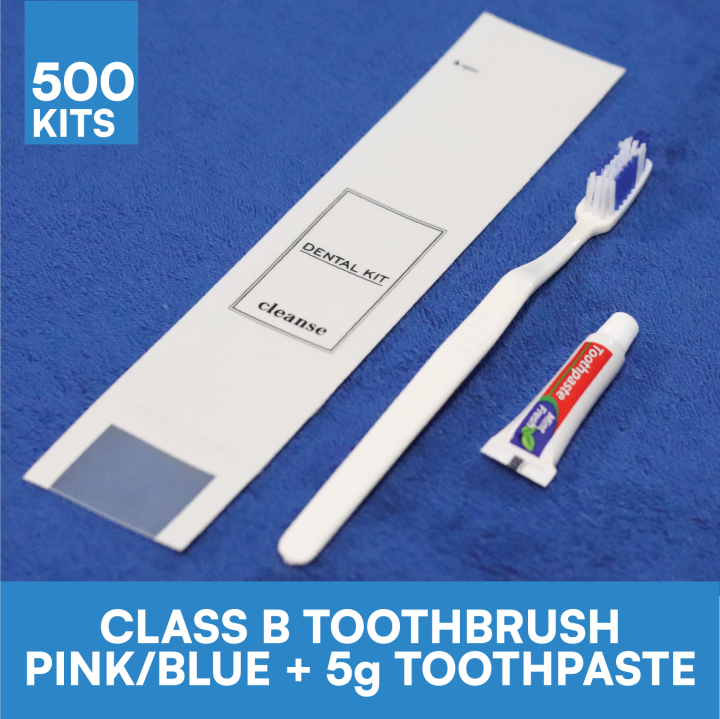 500 PACKS CLASS B Hotel DENTAL KIT Toothbrush Kit Travel Kit