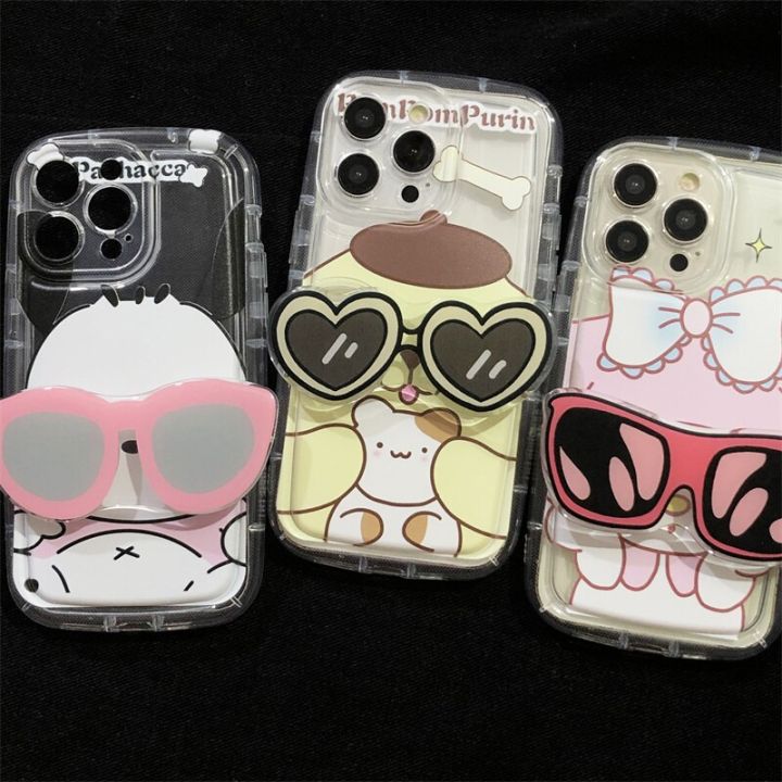 sanrio-kuromi-hello-kitty-glasses-holder-phone-case-for-samsung-galaxy-a04-a04e-a14-a24-a03s-a13-a23-a73-a12-a22-a42-a72-a51-a71-phone-cases